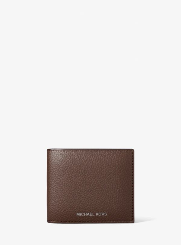 Michael Kors Cooper Pebbled Leather Billfold Wallet With Passcase - Preorder
