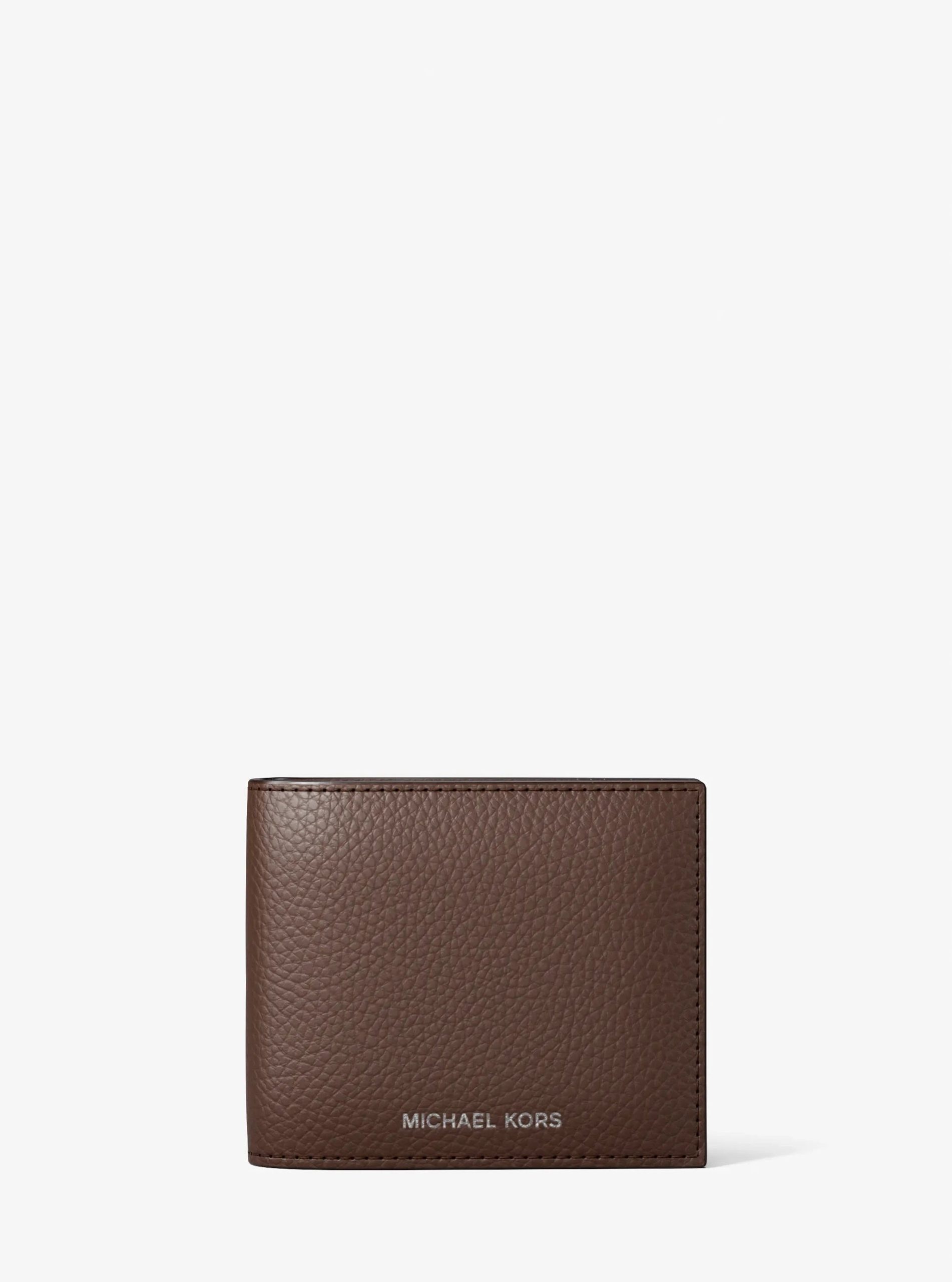 Michael Kors Cooper Pebbled Leather Billfold Wallet With Passcase - Preorder