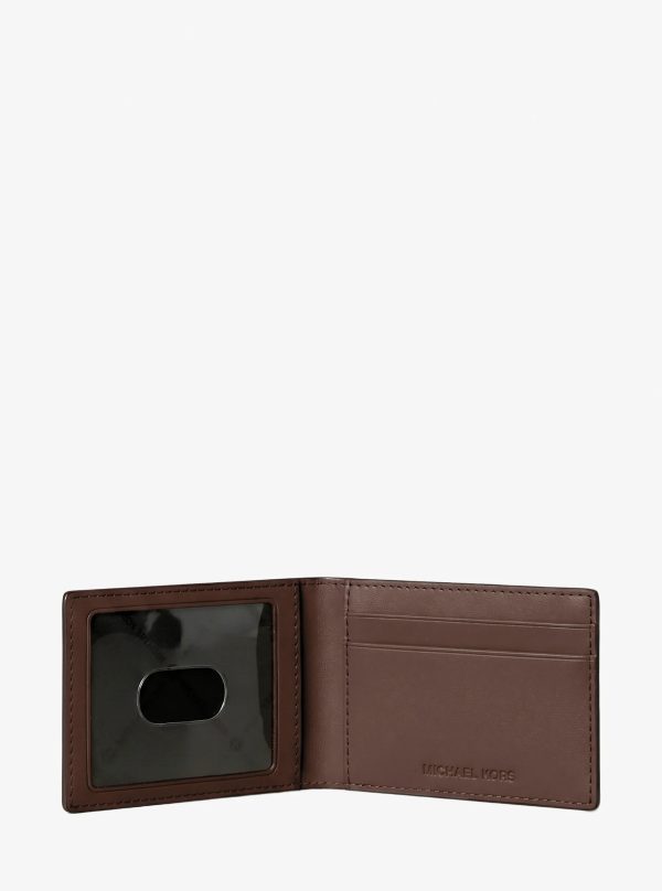 Michael Kors Cooper Pebbled Leather Billfold Wallet With Passcase - Preorder