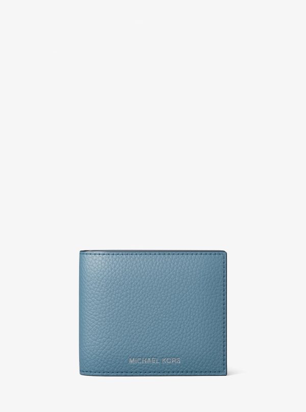 Michael Kors Cooper Pebbled Leather Billfold Wallet With Passcase - Preorder