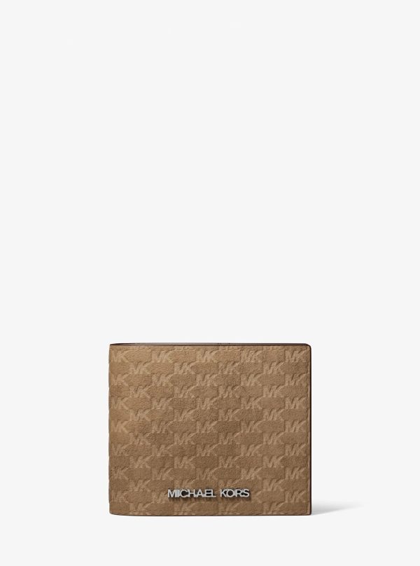 Michael Kors Cooper Logo Debossed Polyester Microsuede Wallet - Preorder