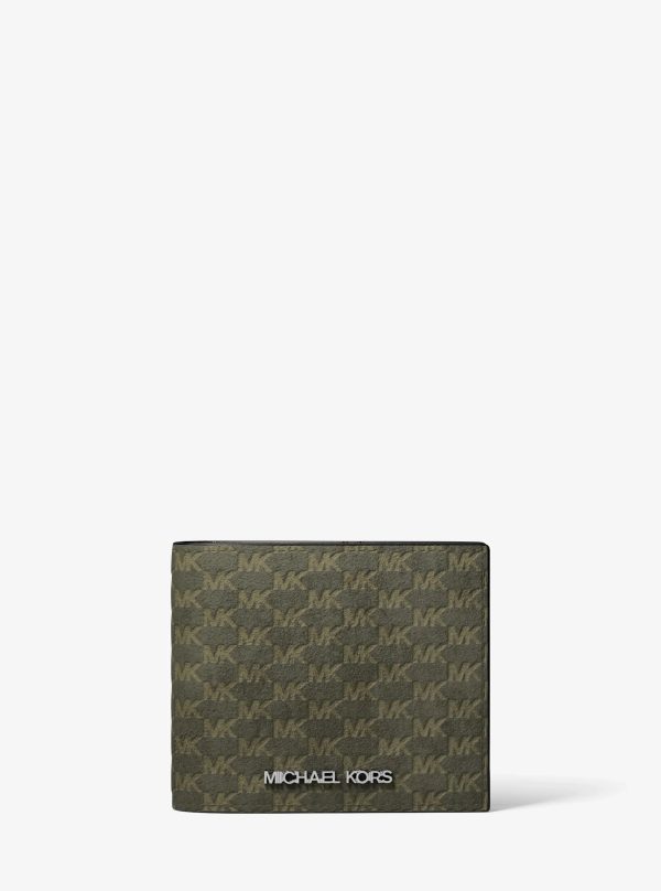 Michael Kors Cooper Logo Debossed Polyester Microsuede Wallet - Preorder