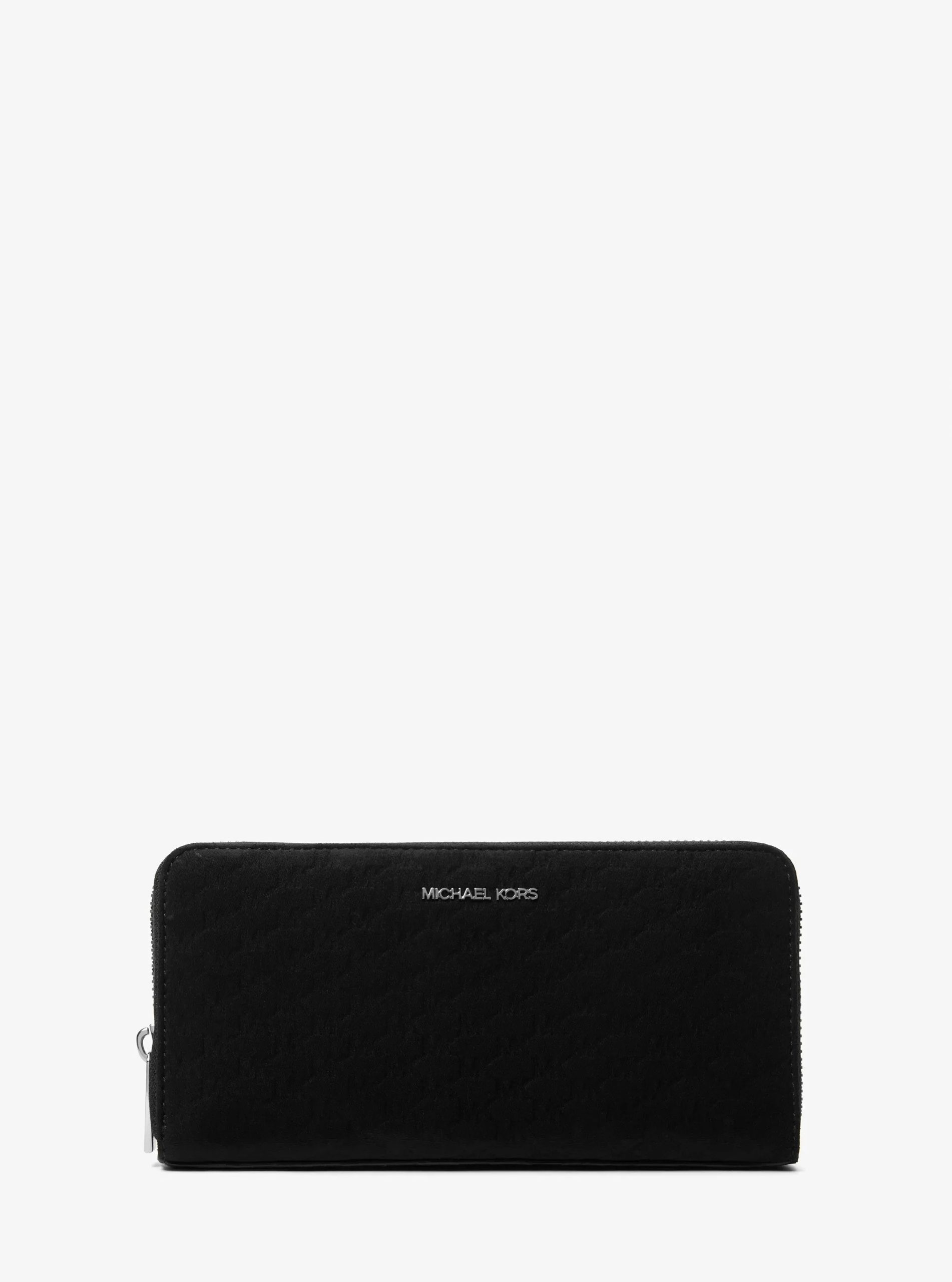 Michael Kors Cooper Logo Debossed Polyester Microsuede Zip-Around Wallet - Preorder - Image 7