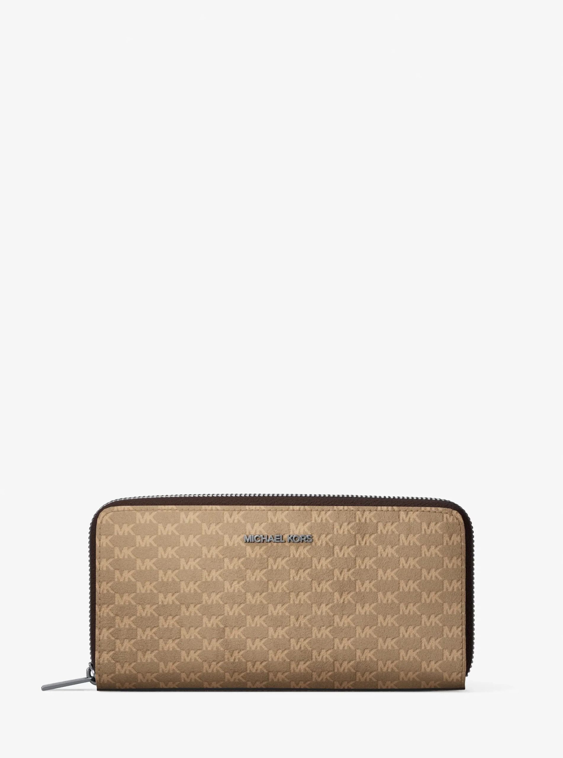 Michael Kors Cooper Logo Debossed Polyester Microsuede Zip-Around Wallet - Preorder - Image 4