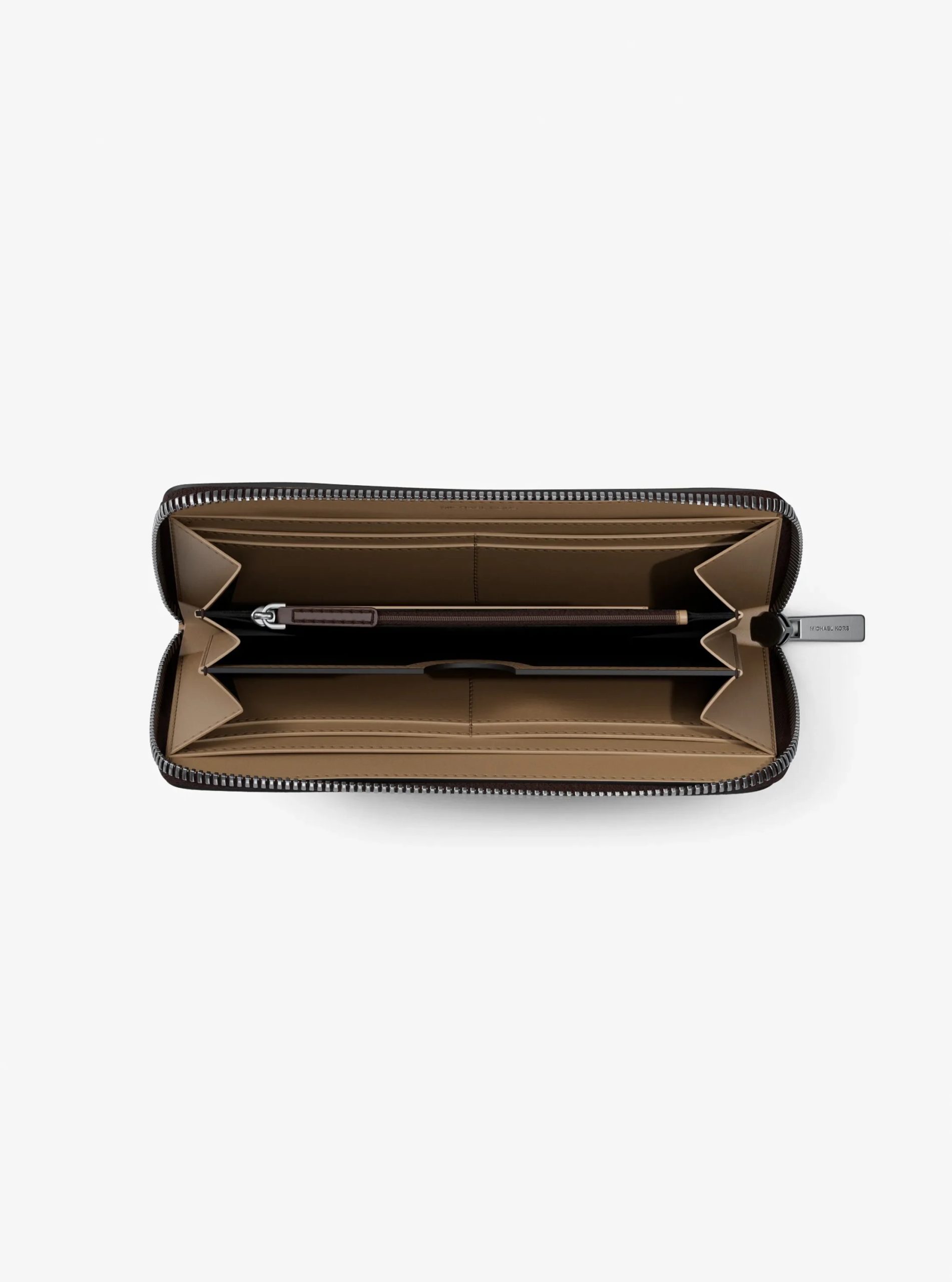 Michael Kors Cooper Logo Debossed Polyester Microsuede Zip-Around Wallet - Preorder - Image 5