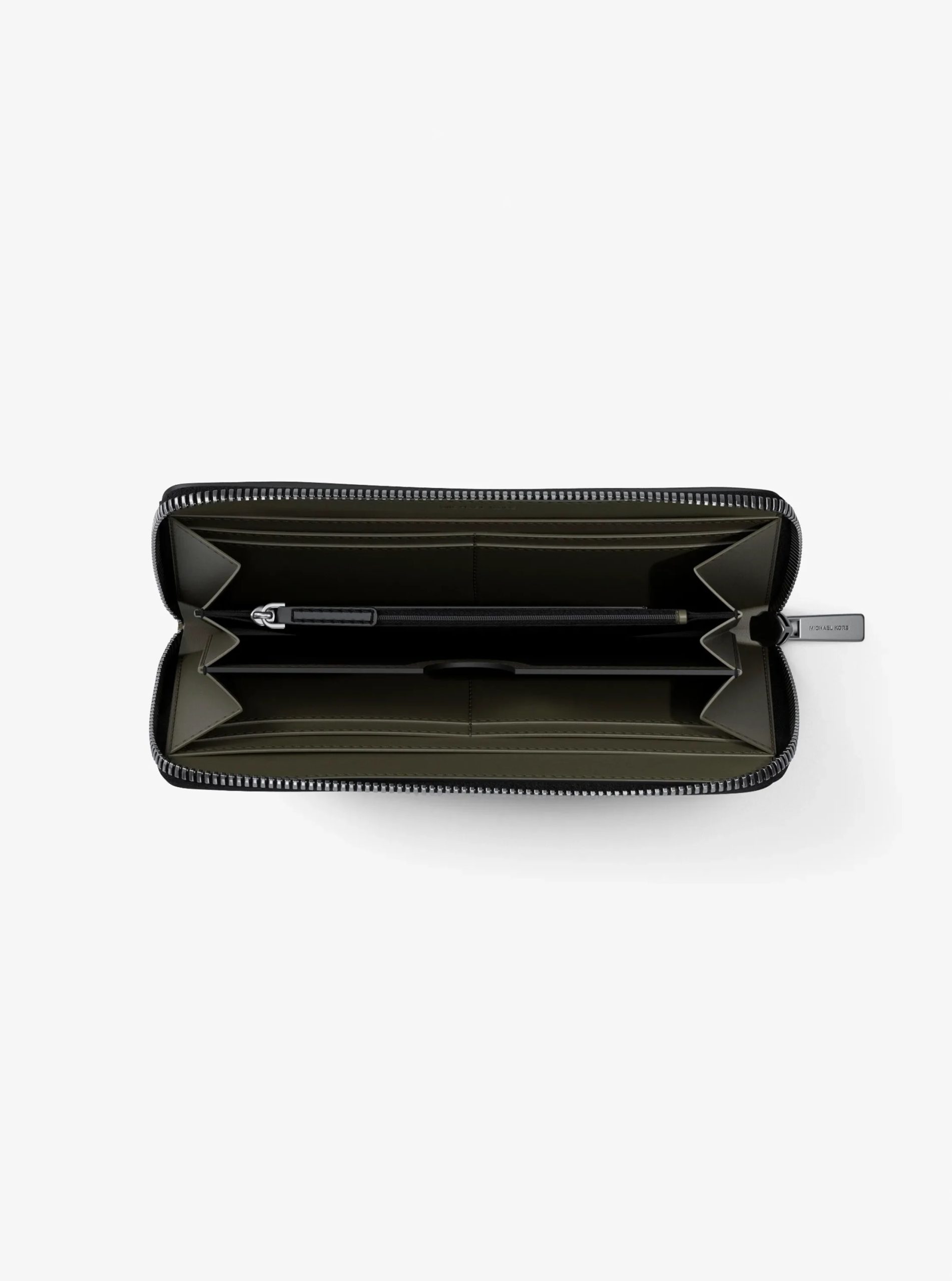 Michael Kors Cooper Logo Debossed Polyester Microsuede Zip-Around Wallet - Preorder - Image 2