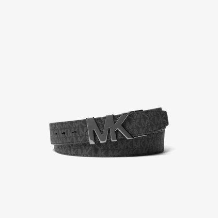 Michael Kors 4-in-1 Signature Logo Belt Box Set - Preorder — Black