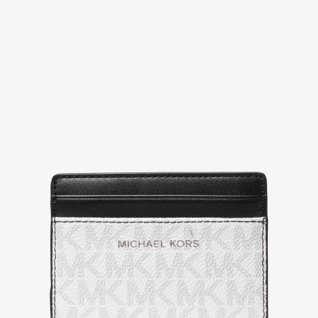 Michael Kors Cooper Signature Logo Bi-Fold Wallet - Preorder — Bright Wht