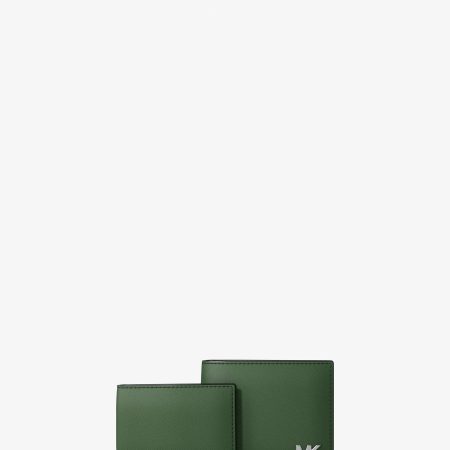 Michael Kors Cooper Saffiano Leather Billfold Wallet With Passcase - Preorder — Amazon Green