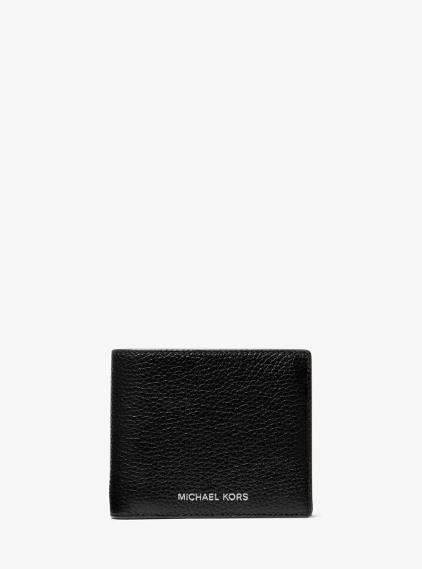 Michael Kors Cooper Pebbled Leather Billfold Wallet With Coin Pouch - Preorder