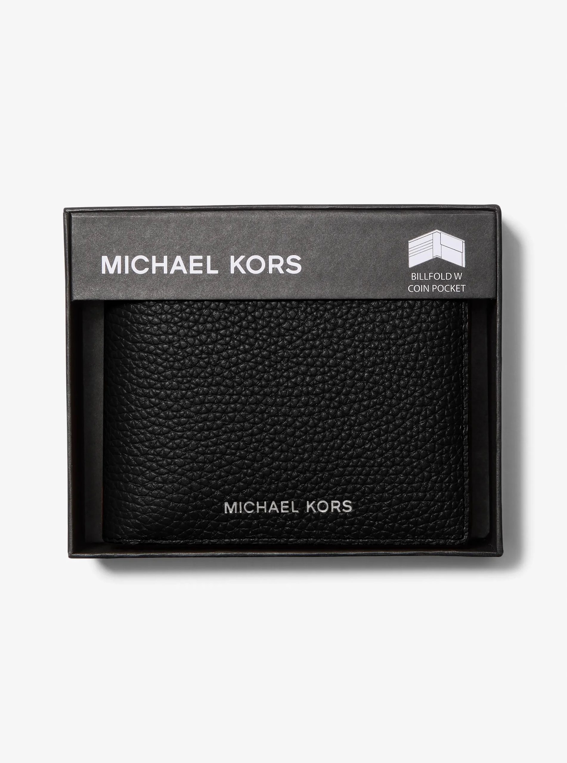 Michael Kors Cooper Pebbled Leather Billfold Wallet With Coin Pouch - Preorder - Image 9