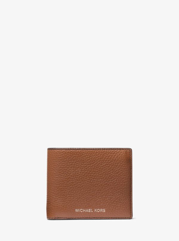 Michael Kors Cooper Pebbled Leather Billfold Wallet With Coin Pouch - Preorder