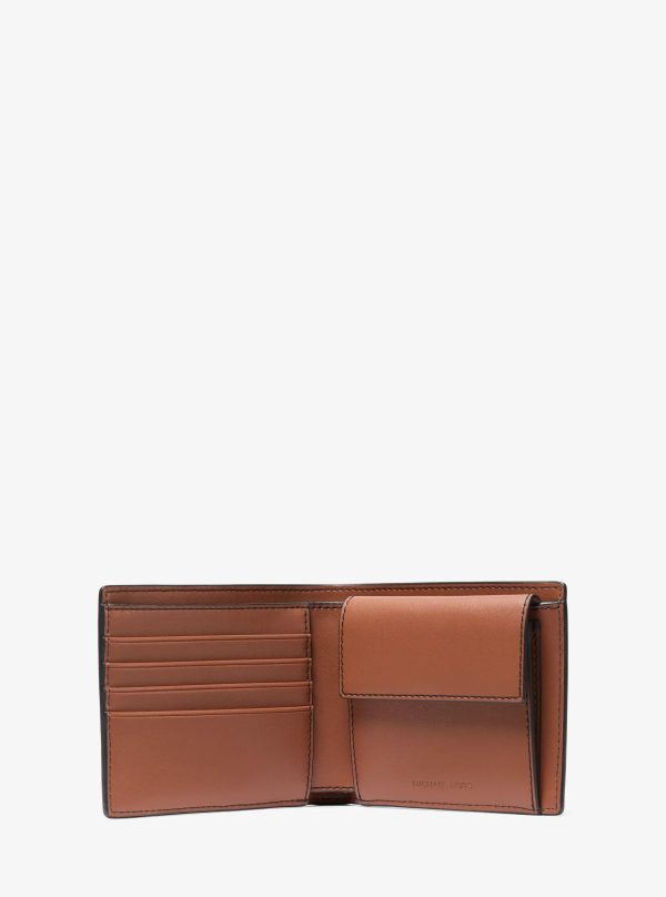 Michael Kors Cooper Pebbled Leather Billfold Wallet With Coin Pouch - Preorder