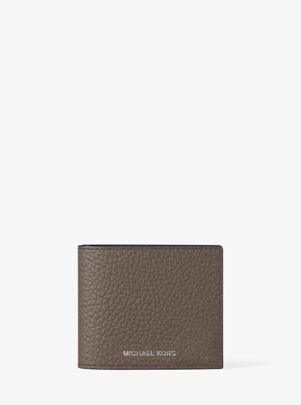 Michael Kors Cooper Pebbled Leather Billfold Wallet With Coin Pouch - Preorder
