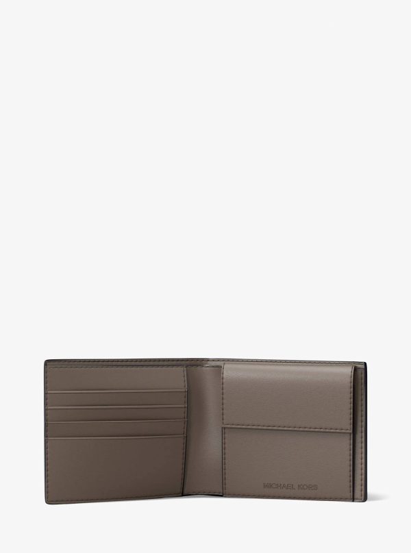 Michael Kors Cooper Pebbled Leather Billfold Wallet With Coin Pouch - Preorder
