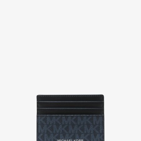 Michael Kors Cooper Signature Logo Card Case - Preorder — Admrl Plblue