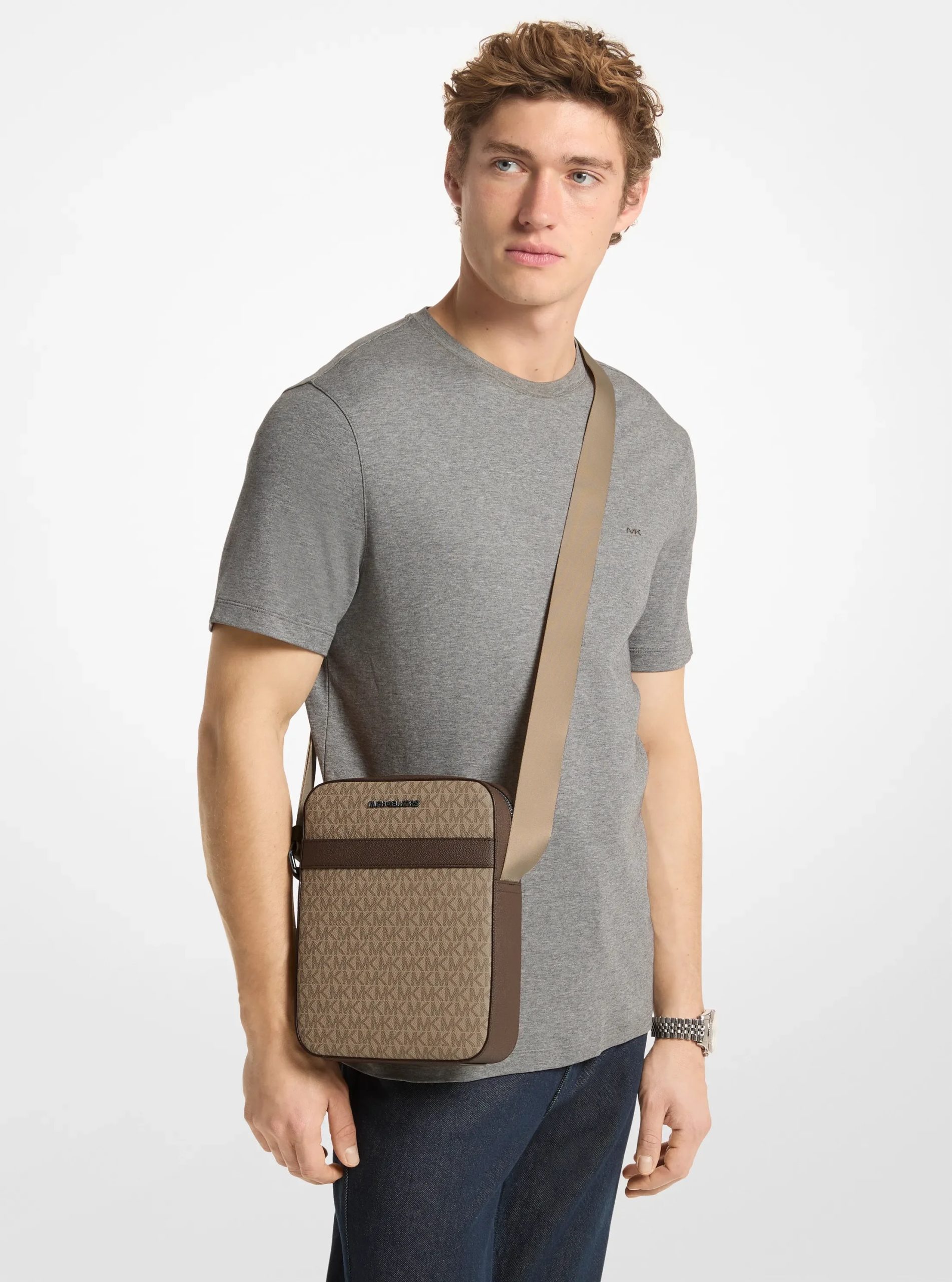 Michael Kors Cooper Signature Logo Flight Bag - Preorder - Image 4