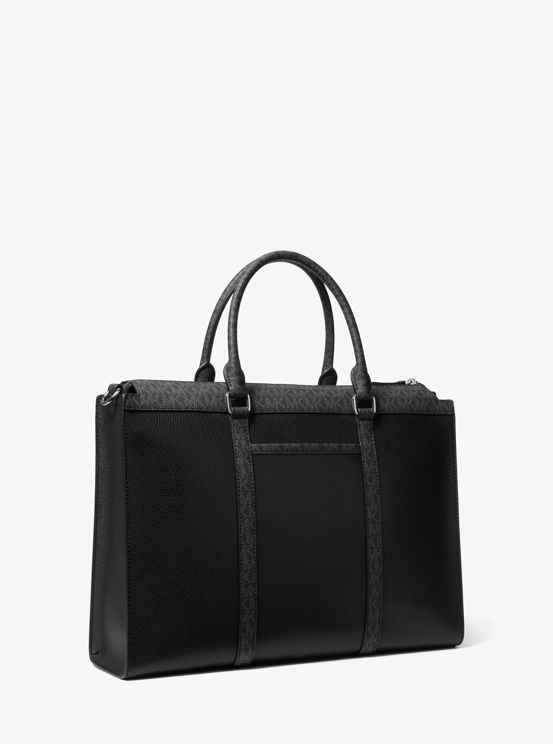 Michael Kors Cooper Pebbled Leather and Signature Logo Briefcase - Preorder - Image 11