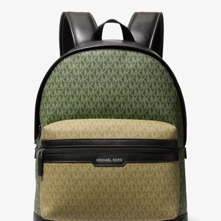 Michael Kors Cooper Signature Logo Backpack - Preorder — Amazon Green Multi