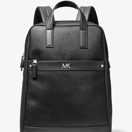 Michael Kors Cooper Leather Backpack - Preorder — Black