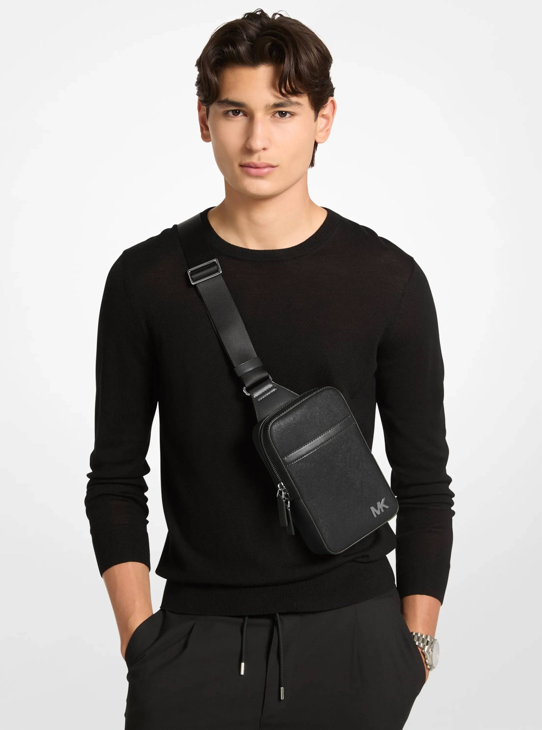 Michael Kors Cooper Medium Leather Sling Bag - Preorder