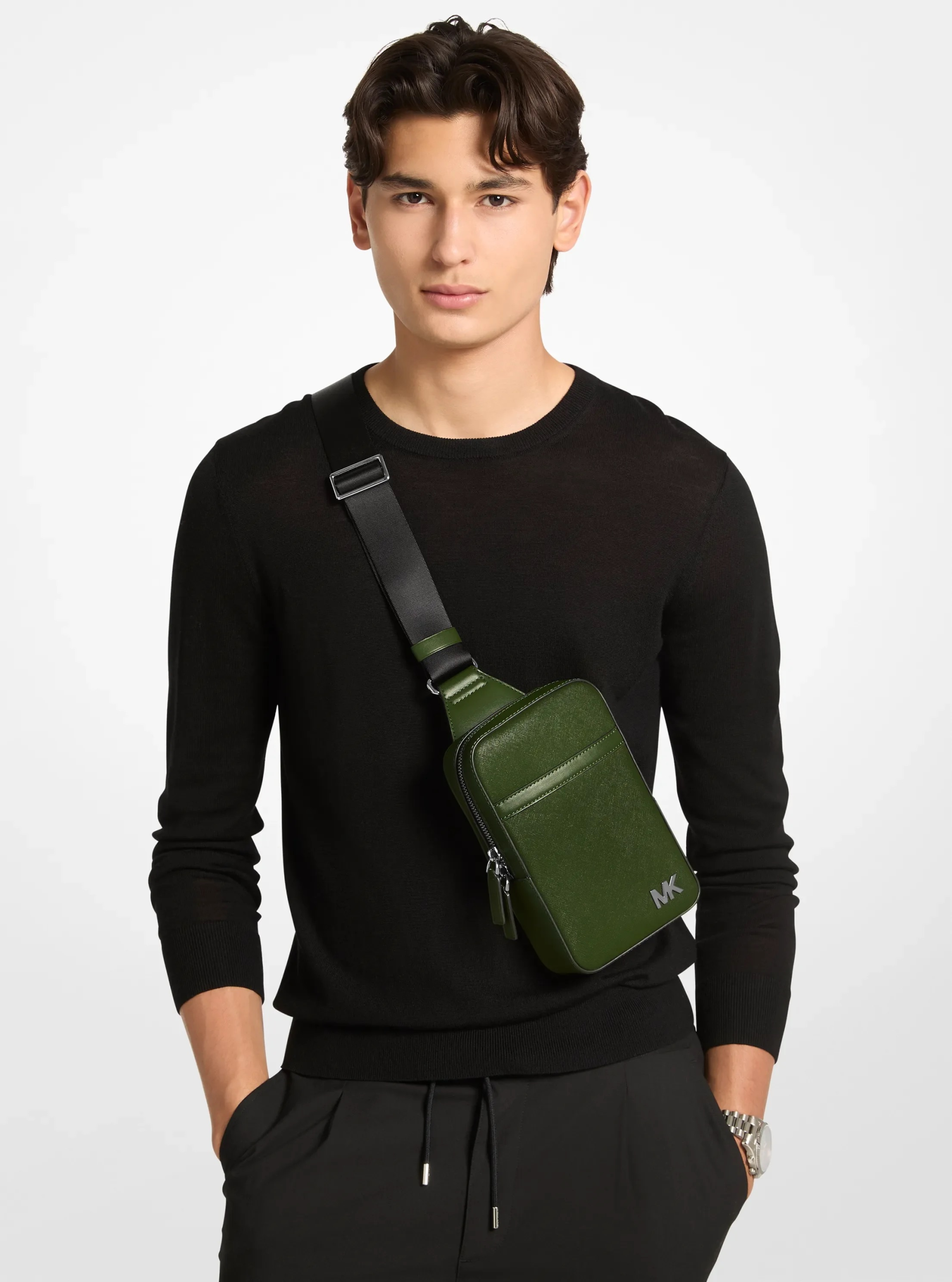 Michael Kors Cooper Medium Leather Sling Bag - Preorder
