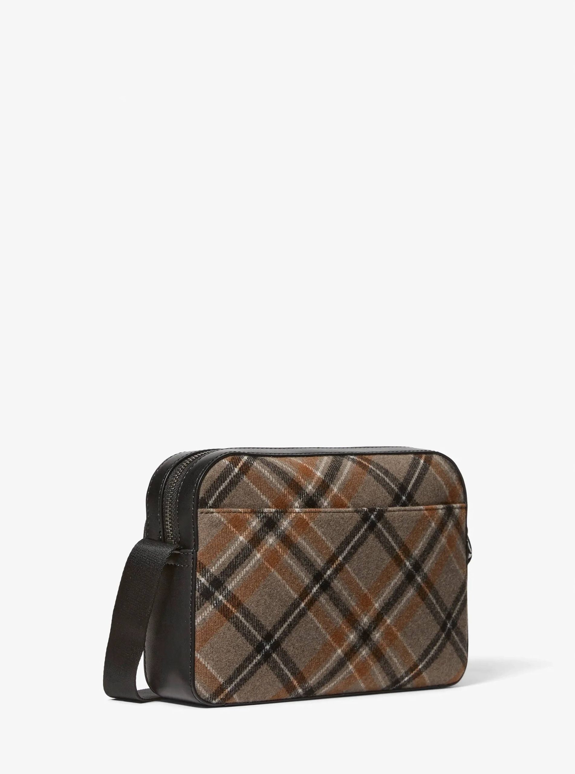 Michael Kors Cooper Plaid Wool Blend Flight Bag - Preorder