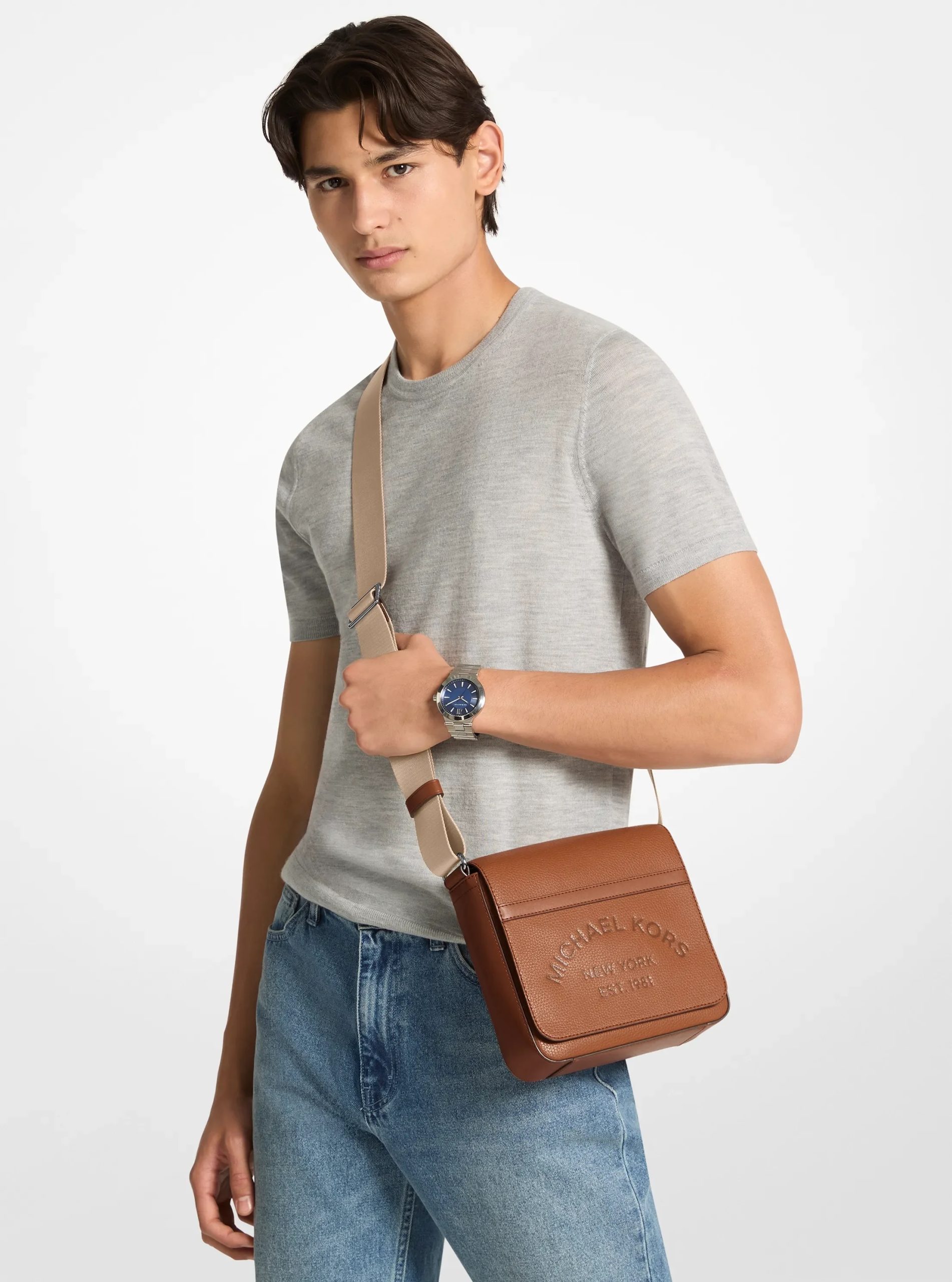 Michael Kors Cooper Pebbled Leather Crossbody Bag - Preorder - Image 16