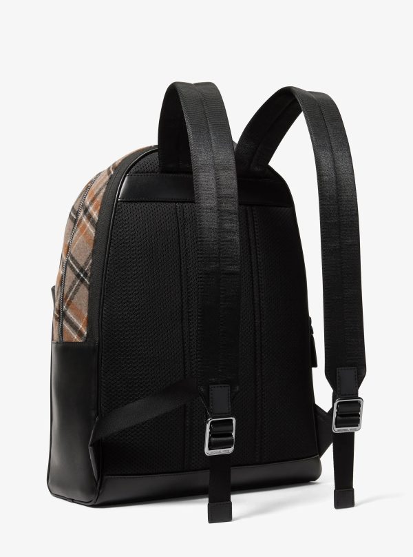 Michael Kors Pacey Plaid Print Wool Blend Backpack - Preorder