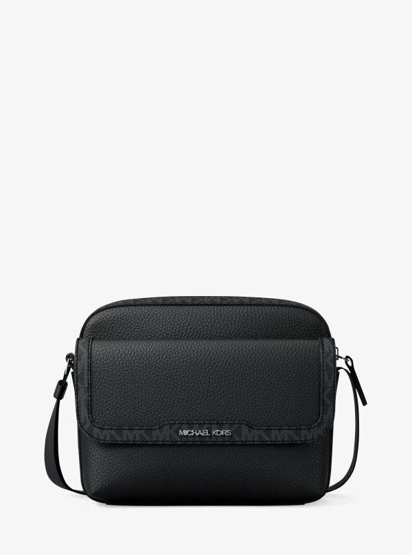 Michael Kors Cooper Medium Pebbled Leather and Signature Logo Camera Crossbody Bag - Preorder