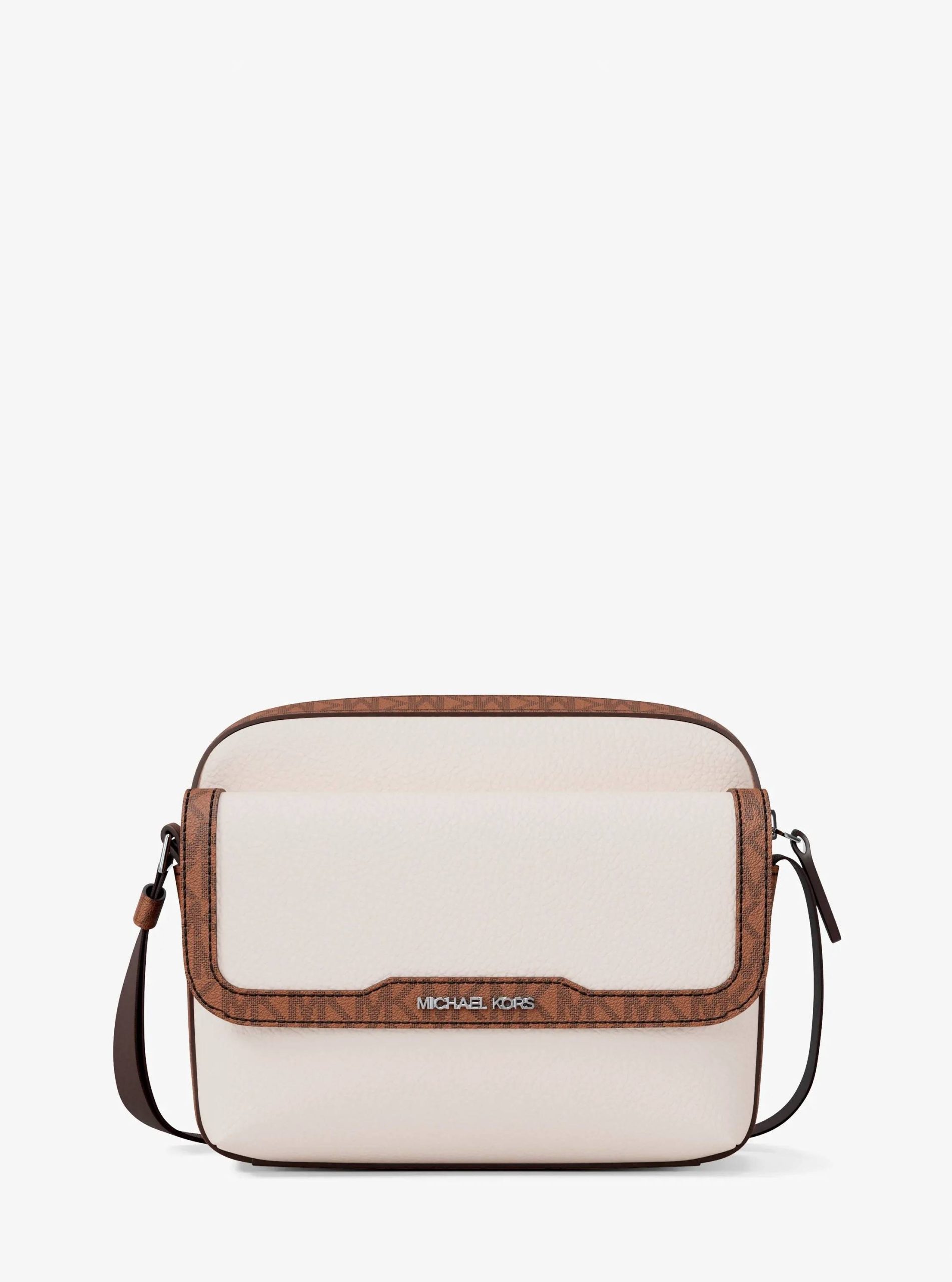 Michael Kors Cooper Medium Pebbled Leather and Signature Logo Camera Crossbody Bag - Preorder