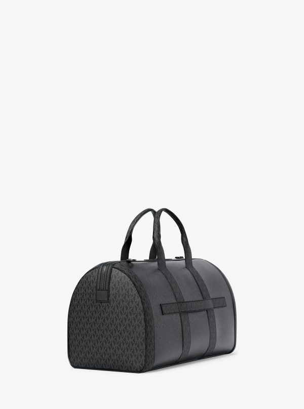 Michael Kors Cooper Pebbled Leather and Signature Logo Duffel Bag - Preorder