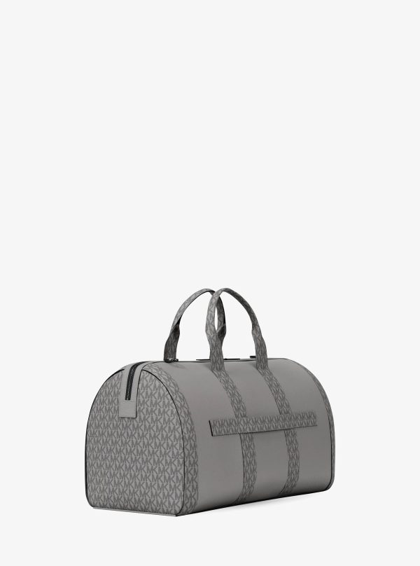 Michael Kors Cooper Pebbled Leather and Signature Logo Duffel Bag - Preorder