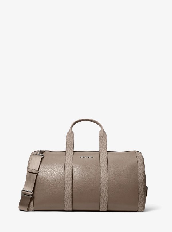 Michael Kors Cooper Pebbled Leather and Signature Logo Duffel Bag - Preorder