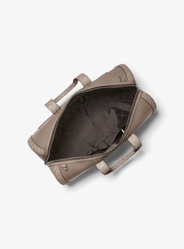 Michael Kors Cooper Pebbled Leather and Signature Logo Duffel Bag - Preorder