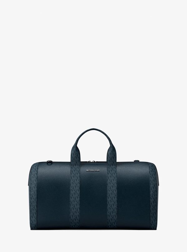Michael Kors Cooper Pebbled Leather and Signature Logo Duffel Bag - Preorder