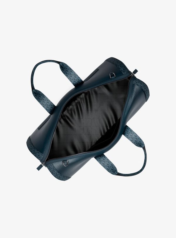 Michael Kors Cooper Pebbled Leather and Signature Logo Duffel Bag - Preorder