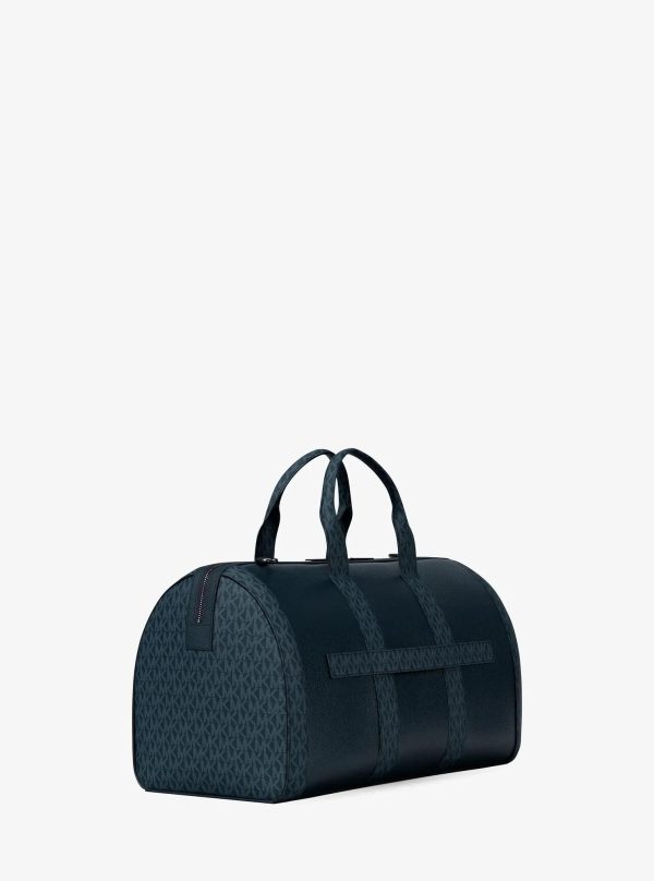 Michael Kors Cooper Pebbled Leather and Signature Logo Duffel Bag - Preorder