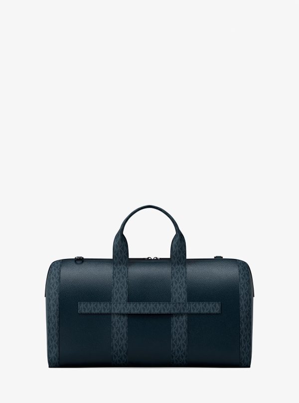 Michael Kors Cooper Pebbled Leather and Signature Logo Duffel Bag - Preorder