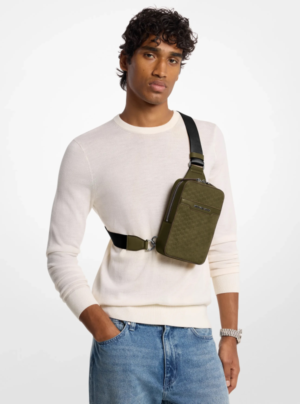 Michael Kors Cooper Medium Polyester Microsuede Sling Bag - Preorder