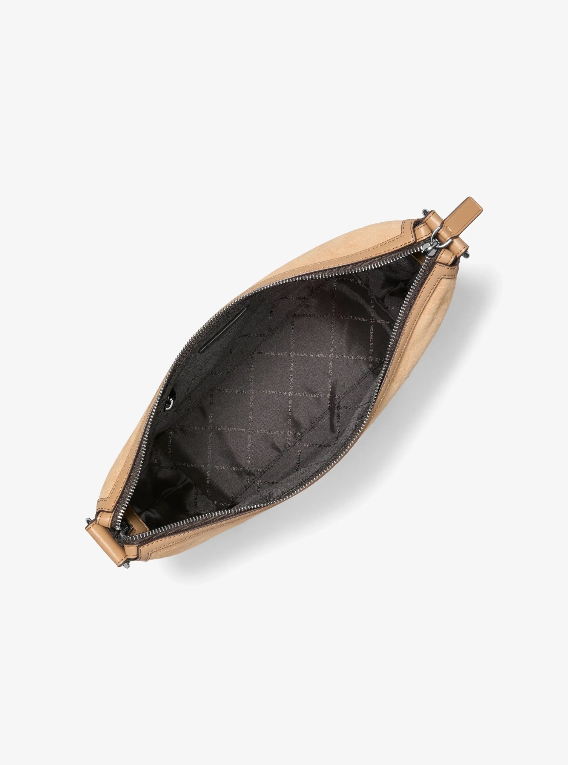 Michael Kors Cooper Polyester Microsuede Crescent Crossbody Bag - Preorder