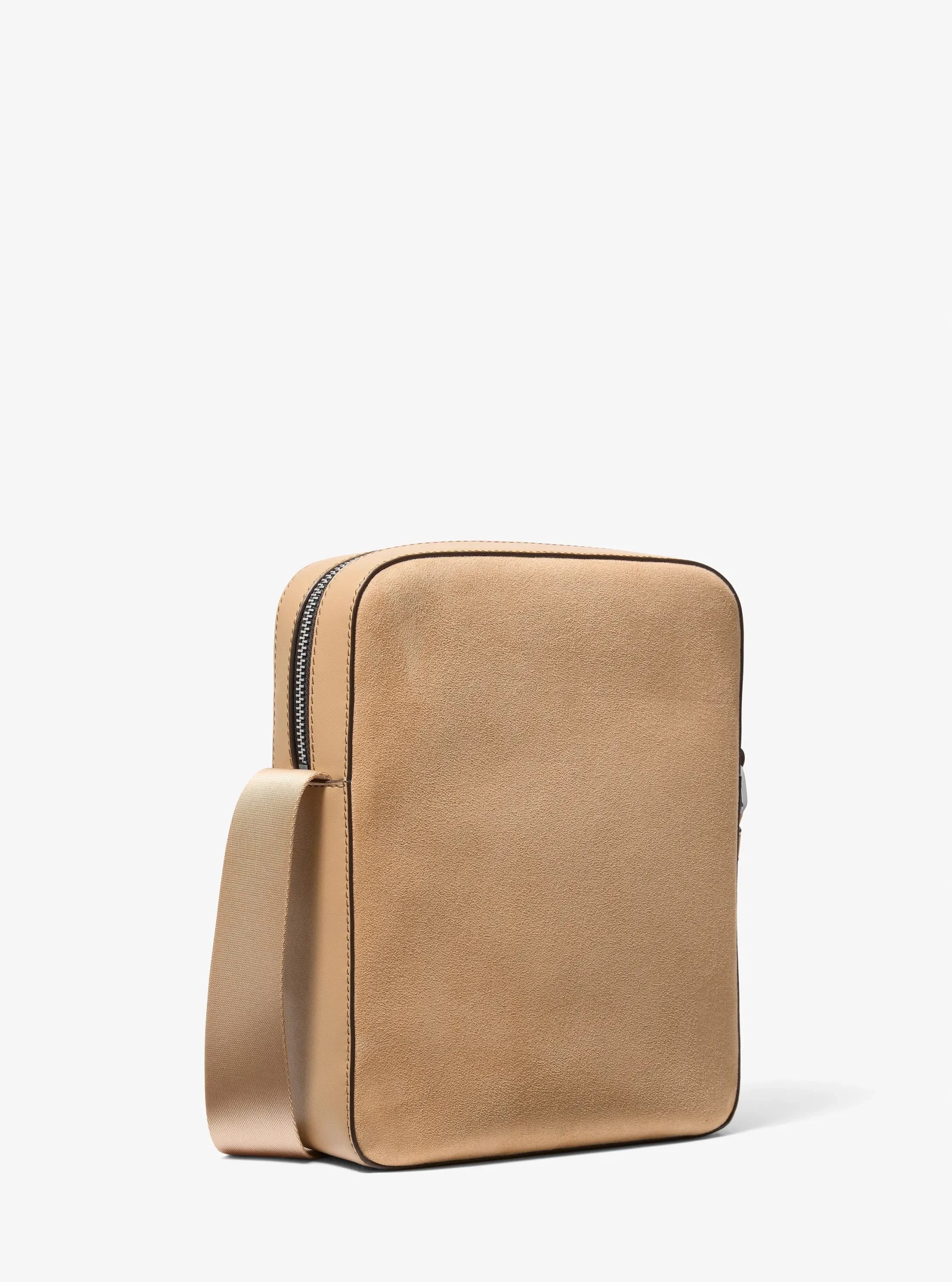 Michael Kors Cooper Logo Debossed Polyester Microsuede Flight Bag - Preorder