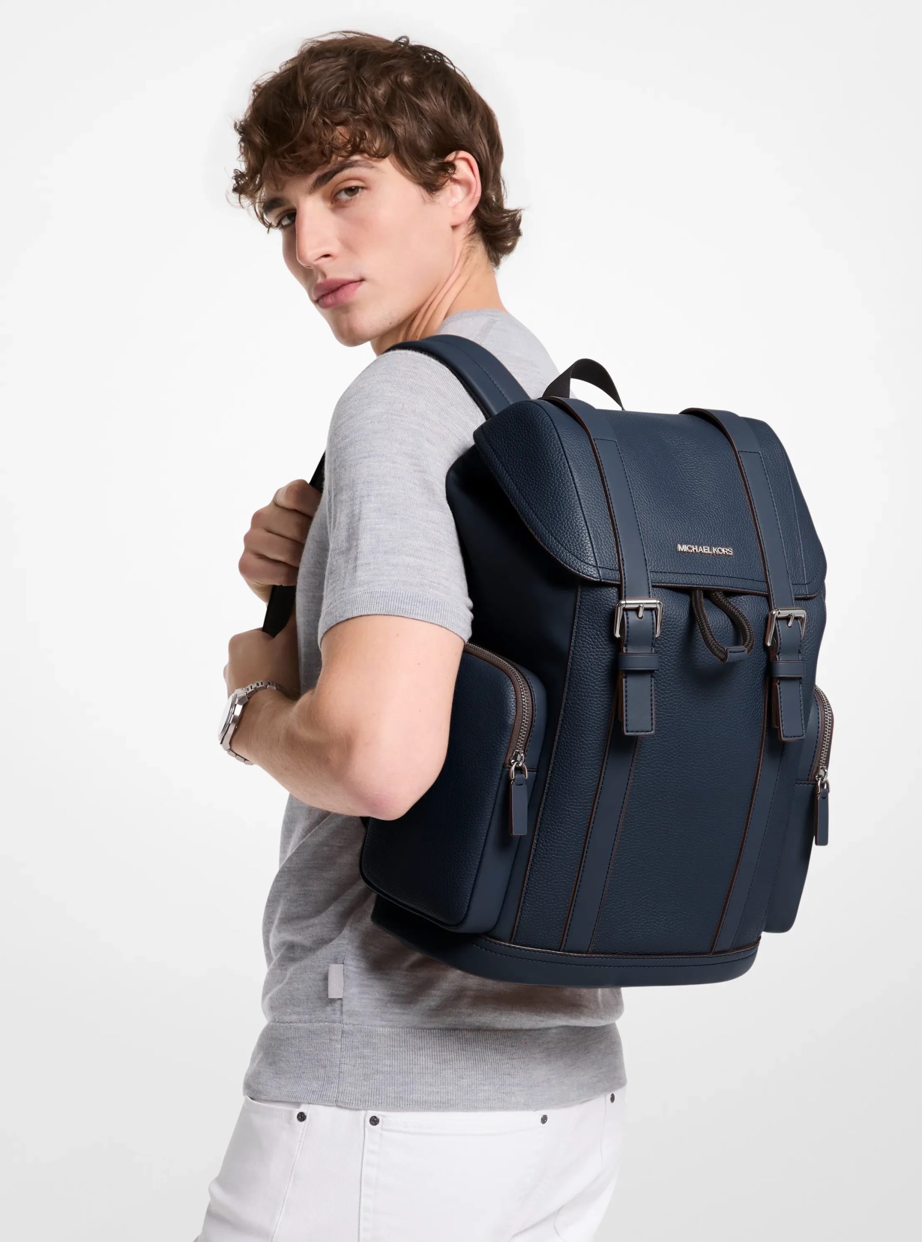 Michael Kors Cooper Pebbled Leather Backpack - Preorder - Image 4