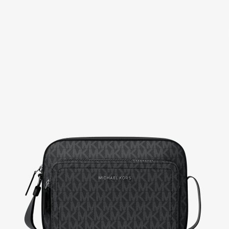 Michael Kors Cooper Signature Logo Flight Bag - Preorder — Black
