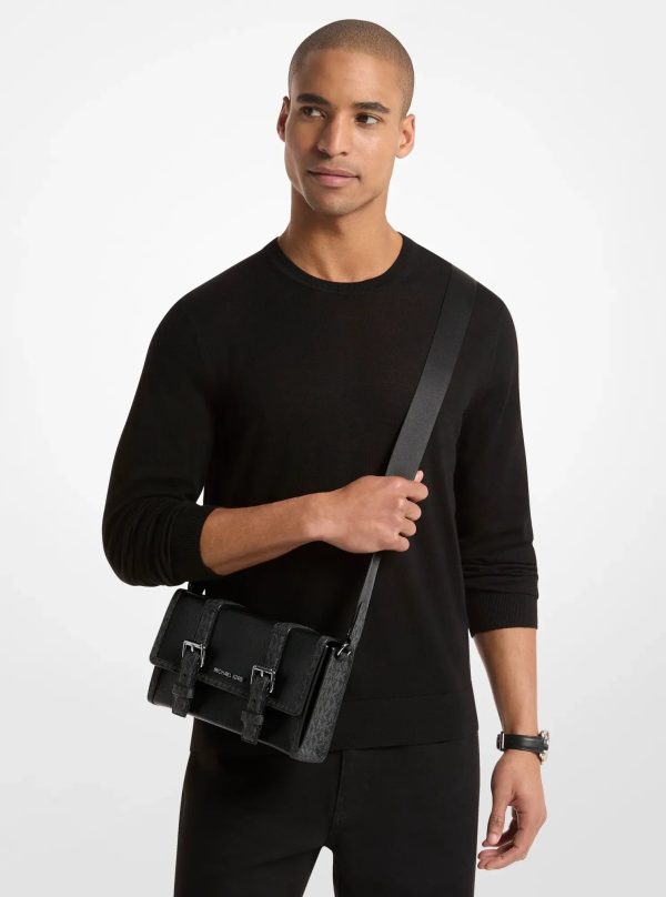 Michael Kors Cooper Pebbled Leather and Signature Logo Trunk Crossbody Bag - Preorder
