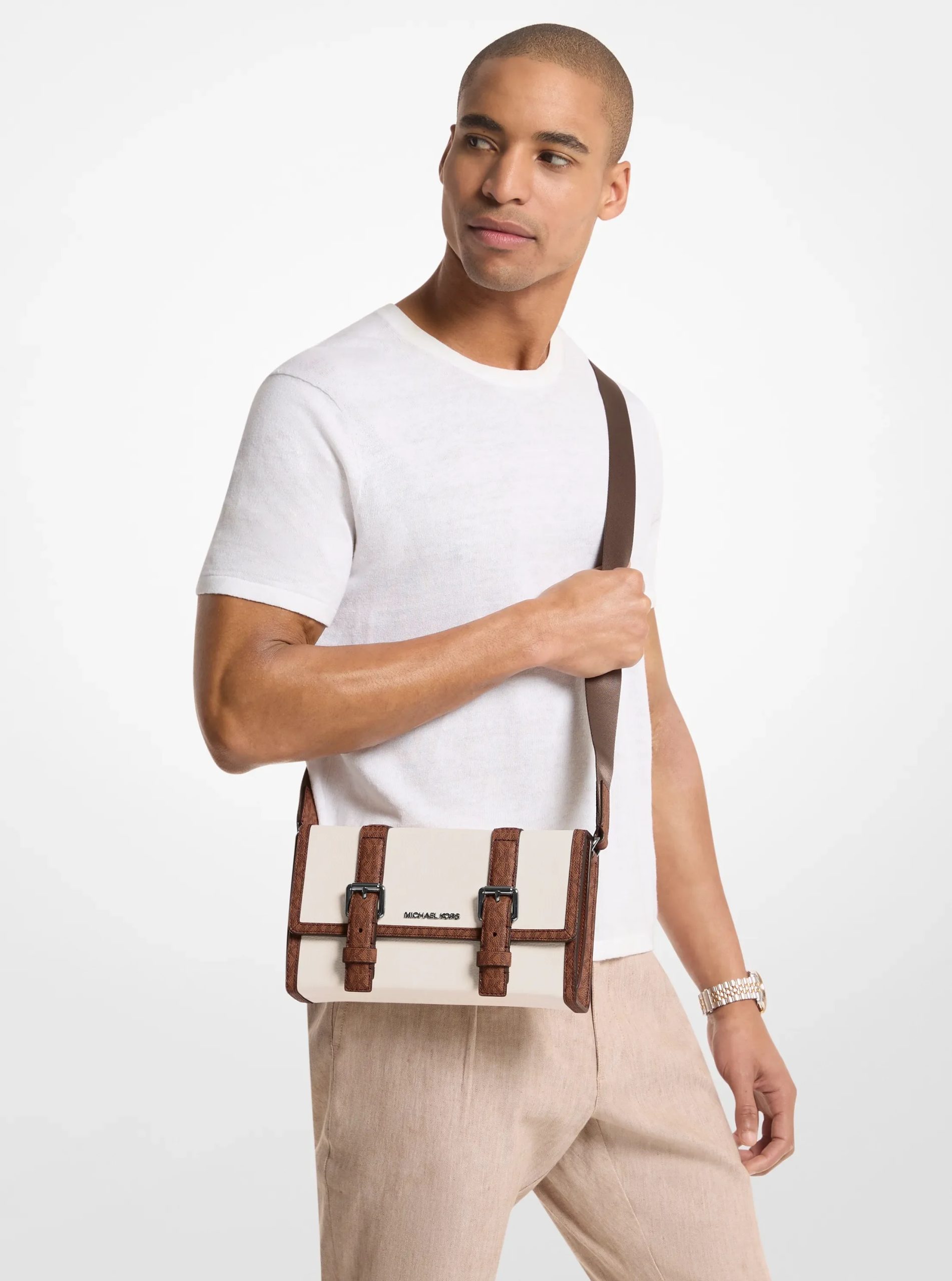 Michael Kors Cooper Pebbled Leather and Signature Logo Trunk Crossbody Bag - Preorder - Image 7
