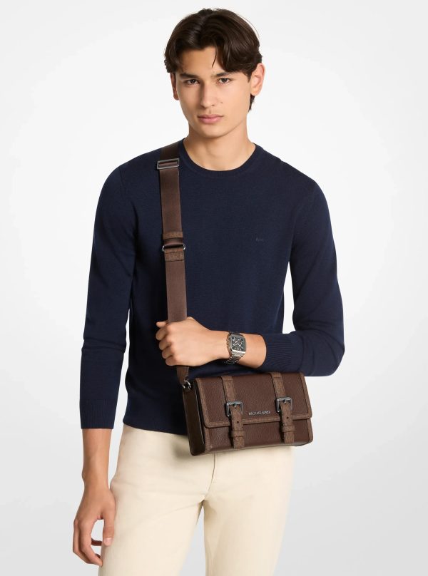 Michael Kors Cooper Pebbled Leather and Signature Logo Trunk Crossbody Bag - Preorder