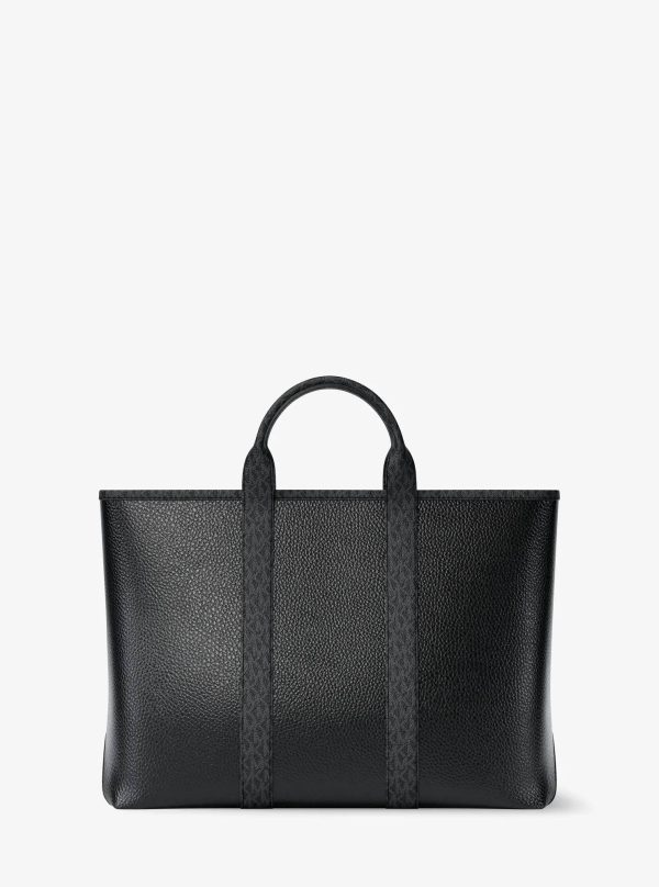 Michael Kors Cooper Medium Pebbled Leather and Signature Logo Tote Bag - Preorder