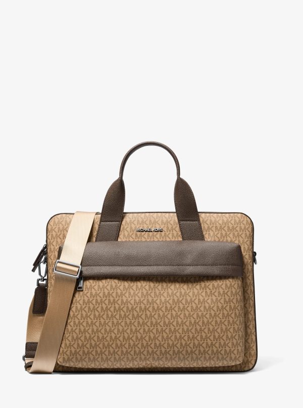 Michael Kors Pacey Medium Signature Logo Pocket Briefcase - Preorder