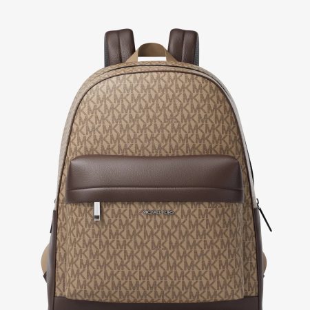 Michael Kors Pacey Medium Signature Logo Backpack - Preorder — Camel